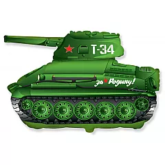 Шар Фигура Танк Т-34 Зеленый