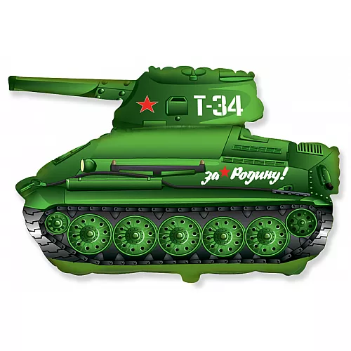 Шар Фигура Танк Т-34 Зеленый