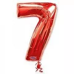Шар фигура цифра 7 Red