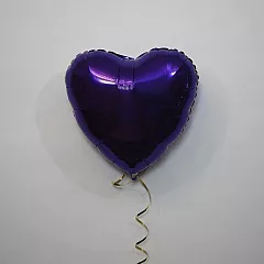 Шар сердце 18 металлик Фиолетовый