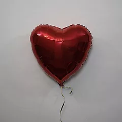 Шар сердце 18 металлик Красное