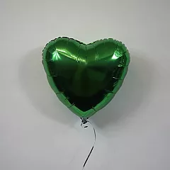 Шар сердце 18 металлик Зеленое