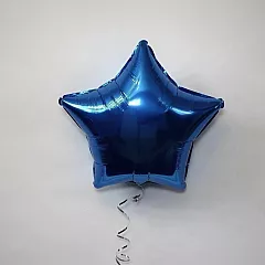 Шар звезда 18 металлик Синняя